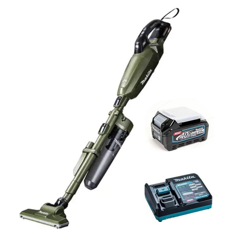 マキタ　40Vmax　充電式クリーナ　CL001GRDO　Li-ion充電池(BL4025)1個　充電器(DC40RA)