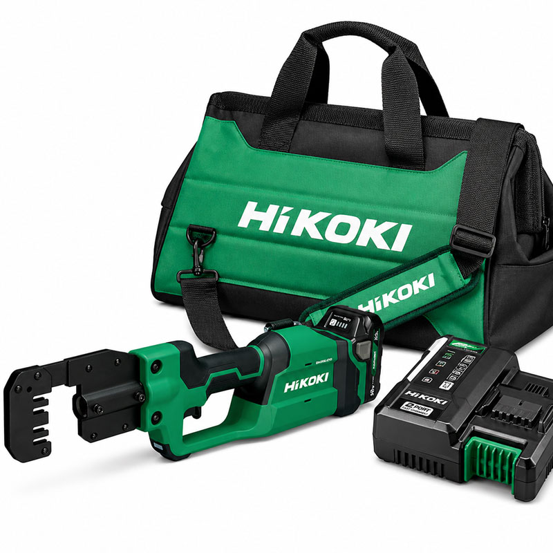 HIKOKI　コードレスMバーカッタ　CE18DYMA(BH)　薄型・軽量リチウムイオン電池(BSL1820M)1個　充電器(UC18YKSL)　ツールバッグ付