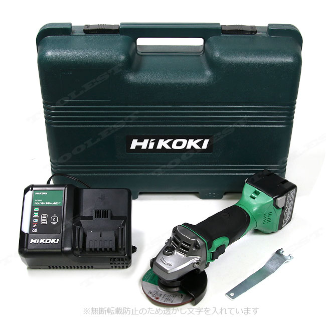 HIKOKI（ハイコーキ）14.4V ディスクグラインダ　G14DSL2(YP)　6.0Ah Li-ion電池(BSL1460)1個　充電器(UC18YDL2)　ケース
