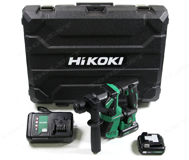 HIKOKI（ハイコーキ）10.8V　コードレスロータリハンマドリル　DH12DD(2LSK)　4.0Ah Li-ion充電池(BSL1240M)2個　充電器(UC12SL)　ケース