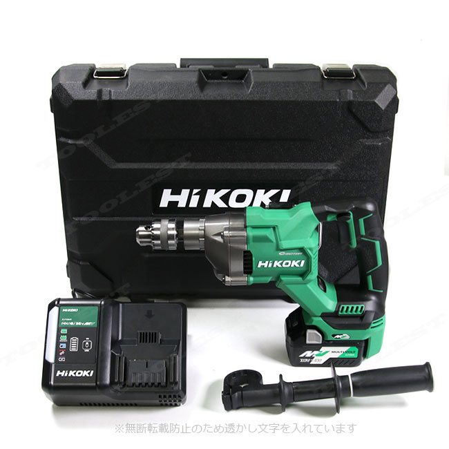 HIKOKI（ハイコーキ）36V コードレスドリル　D3613DA(XP)　マルチボルト充電池(BSL36A18)1個　充電器(UC18YDL2)　ケース