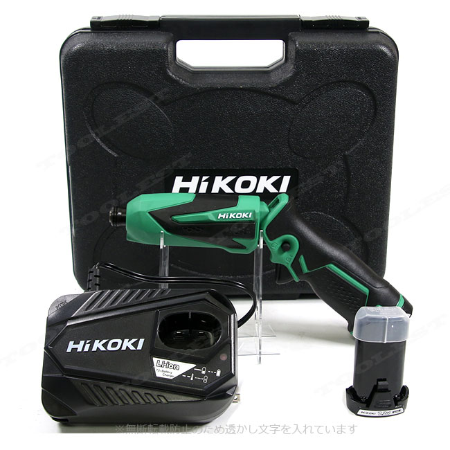 HIKOKI（ハイコーキ）7.2V　コードレスインパクトドライバ　WH7DL(2LCSK)　Li-ion電池(BCL715)2個　充電器(UC7SL)　ケース
