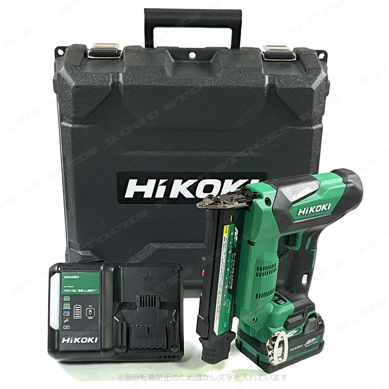 HIKOKI（ハイコーキ）36V　コードレス仕上釘打機　NT3640DA(XPZ)　マルチボルト電池(BSL36A18)1個　充電器(UC18YDL2)　ケース