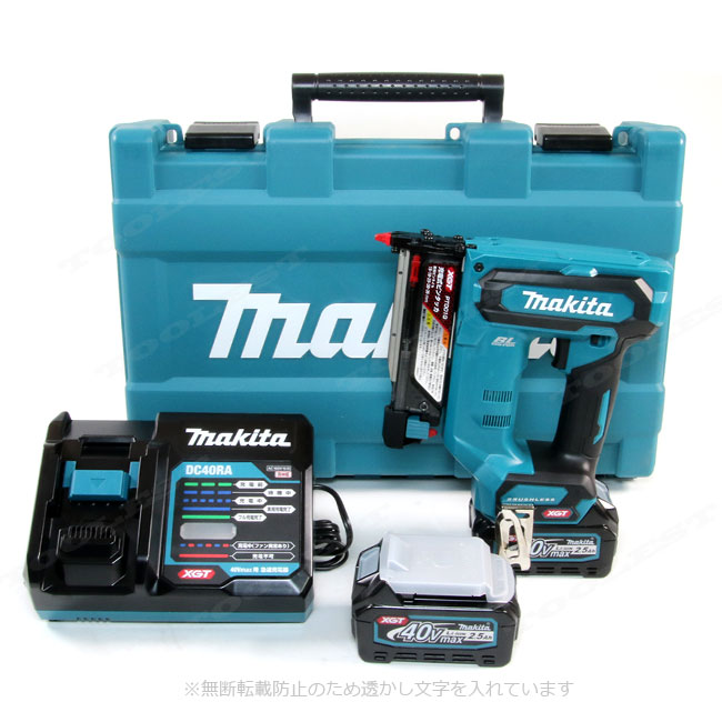 マキタ　40Vmax　充電式ピンタッカ　PT001GRDX　Li-ion充電池(BL4025)2個　充電器(DC40RA)　ケース