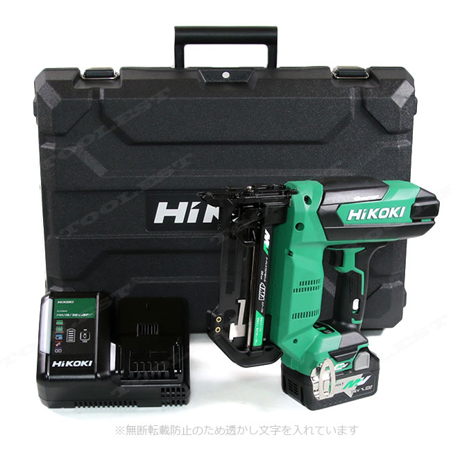HIKOKI（ハイコーキ）36V　コードレスフロア用タッカ　N3604DM(XP)　マルチボルト電池(BSL36A18)1個　充電器(UC18YDL2)　ケース