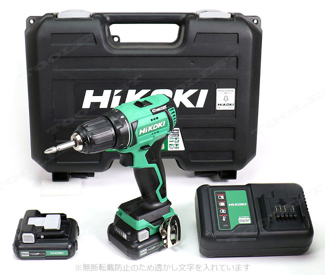 HIKOKI（ハイコーキ）10.8V　コードレスドライバドリル　DS12DD(2LS)　4.0Ah　Li-ion充電池(BSL1240M)2個　充電器(UC12SL)　ケース