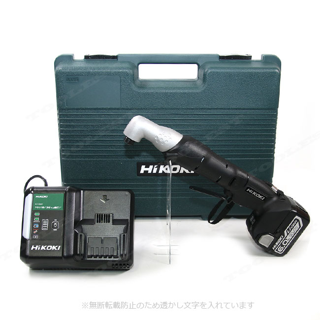 HIKOKI（ハイコーキ）14.4V　コーナインパクトドライバ　WH14DCL(LYPK)　6.0Ah充電池(BSL1460)1個　充電器(UC18YDL2)　ケース