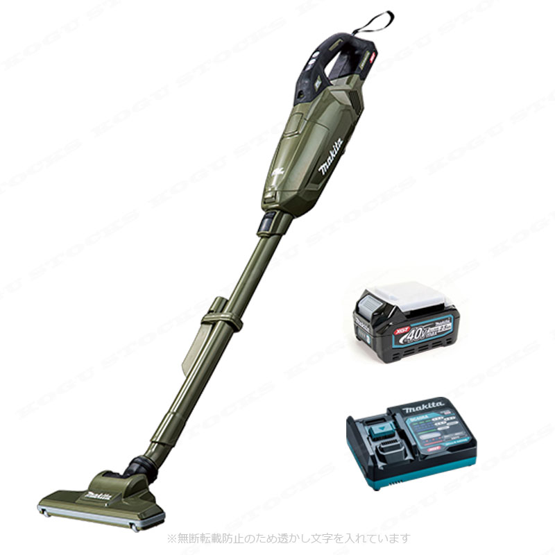 マキタ　40Vmax　充電式クリーナ（紙パック式）CL002GRDO　Li-ion充電池(BL4025)1個　充電器(DC40RA)