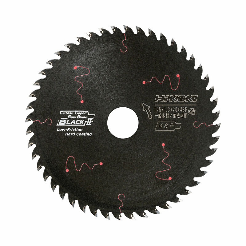 HIKOKI（ハイコーキ）125mm　スーパーチップソー（ブラックII）刃数48　0033-4401　1枚