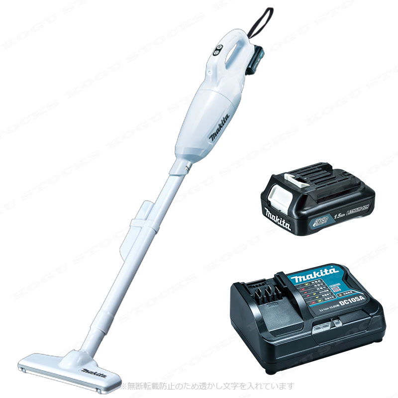 マキタ　10.8V（スライド式）充電式クリーナ　CL108FDSHW　Li-ion電池(BL1015)1個　充電器(DC10SA)