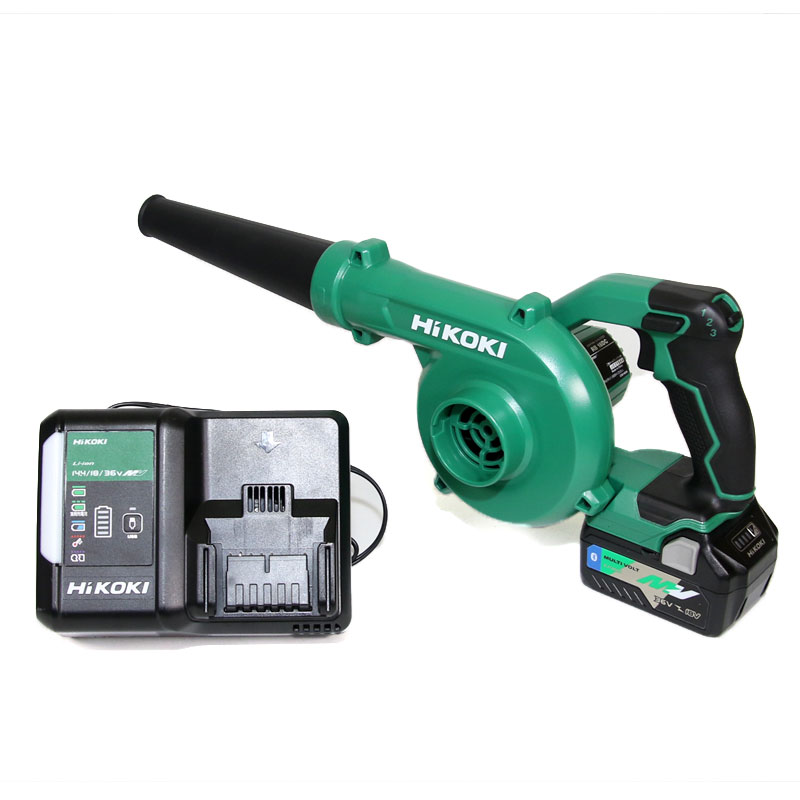HIKOKI（ハイコーキ）18V コードレスブロワ　RB18DC(NN)　マルチボルト充電池(BSL36A18BX)1個　充電器(UC18YDL2)