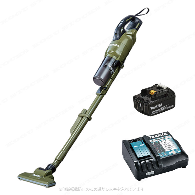 マキタ　充電式クリーナ（サイクロン一体式）CL286FDRFO　3.0Ah Li-ion電池(BL1830B)1個　急速充電器(DC18RF)