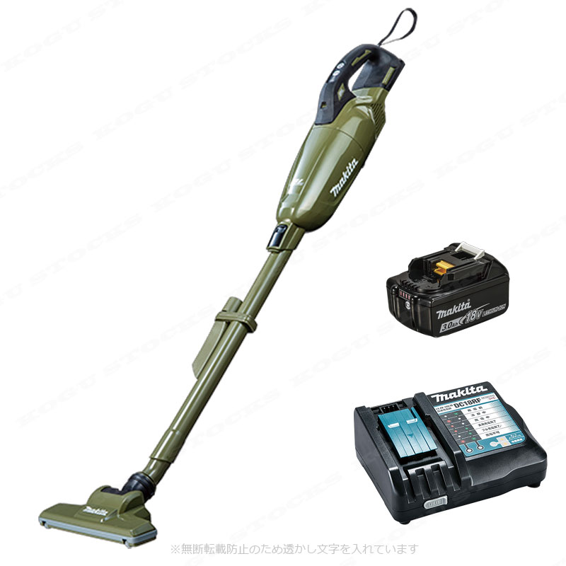マキタ　18V　充電式クリーナ（カプセル式）CL284FDRFO　3.0Ah Li-ion電池(BL1830B)1個　急速充電器(DC18RF)