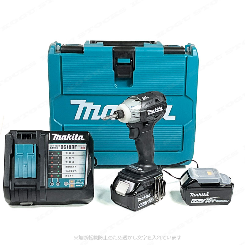 【エコツール豊田インター店】Makita/マキタ 18V 充電式インパクトドライバ本体・充電器・バッテリーセット TD146DX2B　【愛知県/豊田インター店/工具】 マキタ 18V 充電式ソフトインパクトドライバ（黒）TS141DRGXB 6.0Ah Li