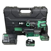 HIKOKI（ハイコーキ）36V　ロータリハンマドリル・集じんシステム付　DH36DPF(2XPZ)　マルチボルト充電池(BSL36A18X)2個　充電器(UC18YDL2)　ケース