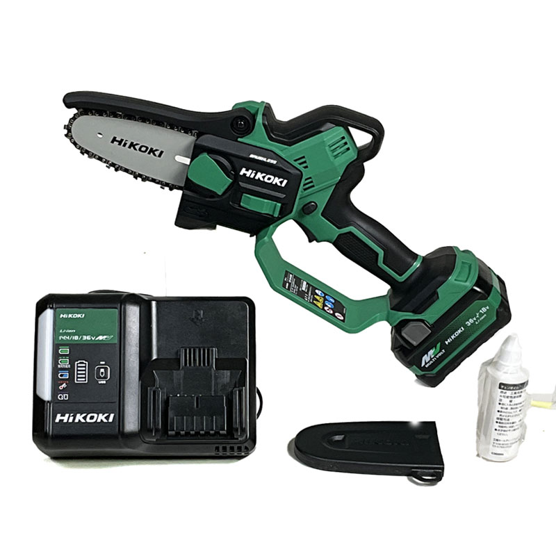 HIKOKI　18V　コードレスミニチェンソー　CS1810DD(XPZ)　マルチボルト電池(BSL36A18X)1個　充電器(UC18YDL2)