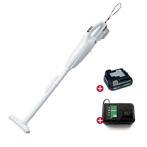 HIKOKI（ハイコーキ）10.8V　コードレスクリーナ　R12DC(BSW)　2.0Ah Li-ion充電池(BSL1220M)1個　充電器(UC12SL)