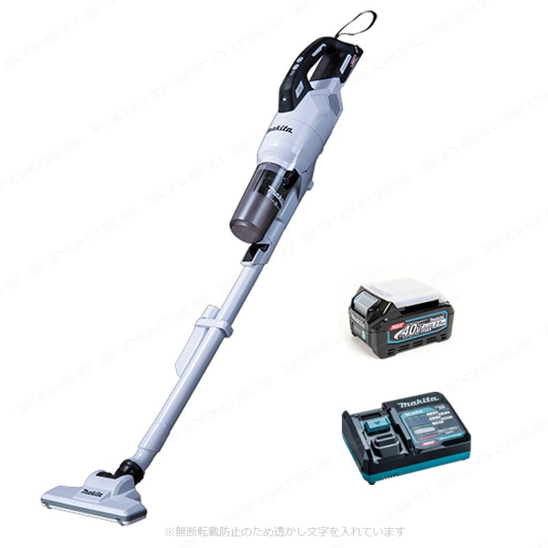 マキタ　40Vmax　充電式クリーナ（サイクロン一体式）CL003GRDW　Li-ion充電池(BL4025)1個　充電器(DC40RA)