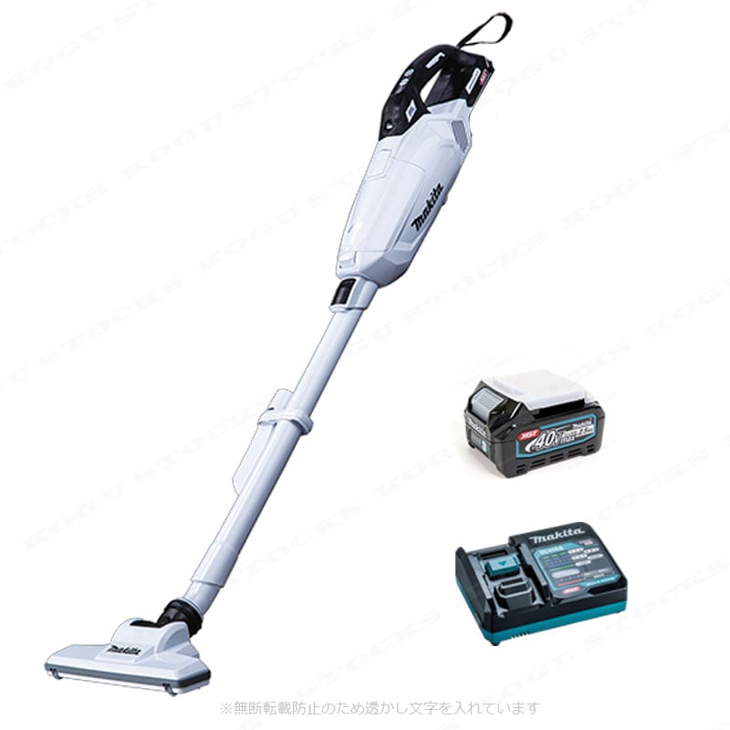 マキタ　40Vmax　充電式クリーナ（紙パック式）CL002GRDW　Li-ion充電池(BL4025)1個　充電器(DC40RA)