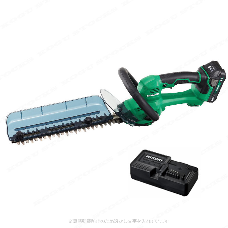 HIKOKI（ハイコーキ）18V　コードレス植木バリカン　CH1830DA(BG)　薄型・軽量リチウムイオン電池(BSL1820M)1個　充電器(UC18YKSL) 