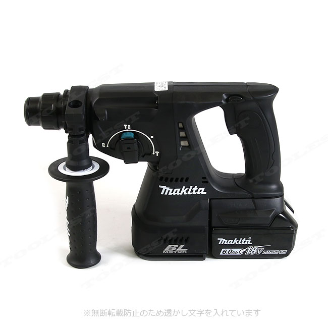 マキタ　18V　充電式ハンマドリル（黒）HR244DRGXB　6.0Ah Li-ion電池(BL1860B)2個　充電器(DC18RF)　ケース