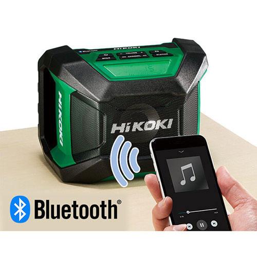 HIKOKI(ハイコーキ)18V Bluetooth搭載 コードレスラジオ UR18DA 本体のみ(充電池・充電器別売)