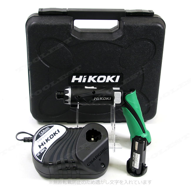 HIKOKI（ハイコーキ）3.6V　コードレスドライバドリル　DB3DL2(2LCSK)　充電池(EBM315)2個　充電器(UC3SFL)　ケース