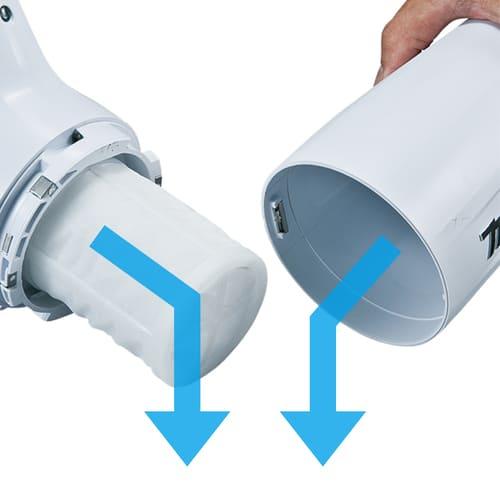 マキタ 10.8V(スライド式)充電式クリーナ CL108FDSTW 5.0Ah Li-ion電池(BL1050B)1個 充電器(DC10SA)