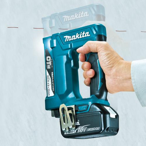 マキタ　18V　充電式タッカ（RT線）ST112DRG　6.0Ah Li-ion電池(BL1860B)1個　充電器(DC18RF)　ケース