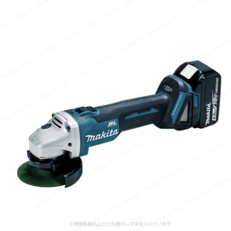 マキタ 18V 100mm充電式ディスクグラインダ GA404DRGXN 6.0Ah Li-ion電池(BL1860B)2個 充電器(DC18RF) ケース