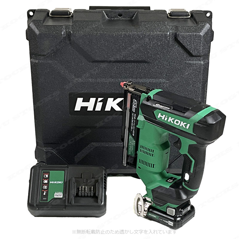 HIKOKI（ハイコーキ）10.8V　コードレスピン釘打機　NP1235DA (LS)　4.0Ah Li-ion充電池(BSL1240M)1個　充電器(UC12SL)　ケース