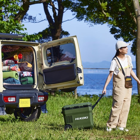 HIKOKI（ハイコーキ）18V　コードレス冷温庫（サンドベージュ）UL18DC(NMB)　※電池別売／18V・14V・AC100V・車載電源(DC12V)対応