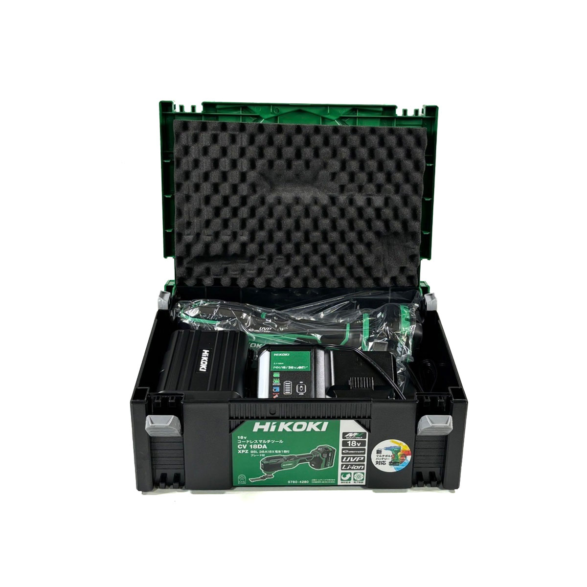 HIKOKI（ハイコーキ）36V　コードレスマルチツール　CV36DMA(XPZ)　マルチボルト電池(BSL36A18X)1個　充電器(UC18YDL2)　システムケース（インナートレイ付）