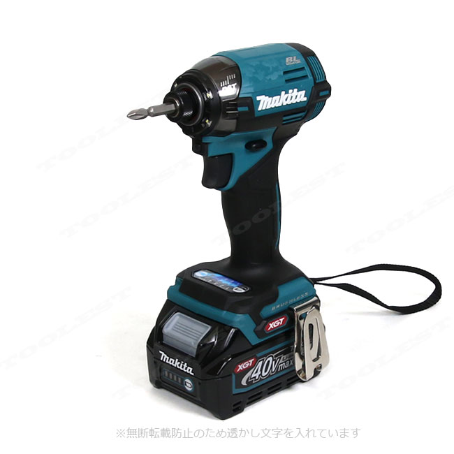 マキタ　40Vmax 充電式インパクトドライバ（青）TD002GRDX　Li-ion充電池(BL4025)2個　充電器(DC40RA)　ケース
