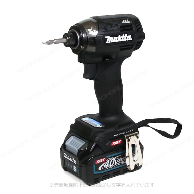 マキタ　40Vmax 充電式インパクトドライバ（黒）TD002GRDXB　Li-ion充電池(BL4025)2個　充電器(DC40RA)　ケース