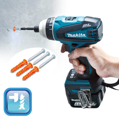 マキタ　18V　充電式４モードインパクトドライバ　TP141DRGXB　Li-ion電池(BL1860B)2個　充電器(DC18RF)　新型ケース(黒)