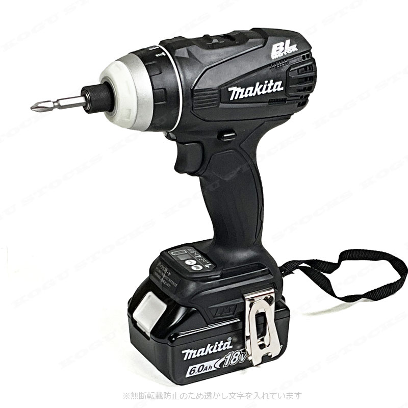 マキタ　18V　充電式４モードインパクトドライバ　TP141DRGXB　Li-ion電池(BL1860B)2個　充電器(DC18RF)　新型ケース(黒)