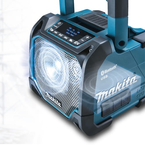 マキタ　14.4V／18V／10.8V／AC100V　充電式スピーカ（黒）MR202B　本体のみ（充電池別売）