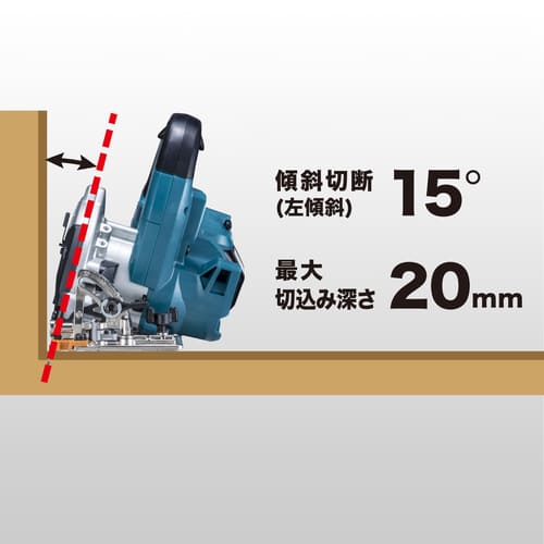 マキタ 18V 125mm充電式丸のこ・鮫肌モデル(黒)HS474DZB 本体のみ(充電池・充電器・ケース別売)