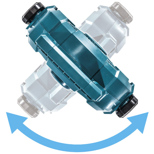 マキタ　14.4V／18V／AC100V　充電式ファン（扇風機）自動首振りモデル（白）CF203DZW　本体のみ（充電池・充電器別売）