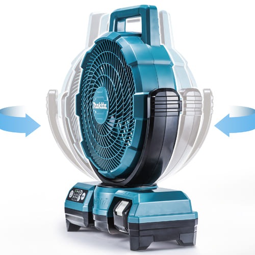 マキタ　14.4V／18V／AC100V　充電式ファン（扇風機）自動首振りモデル（白）CF203DZW　本体のみ（充電池・充電器別売）