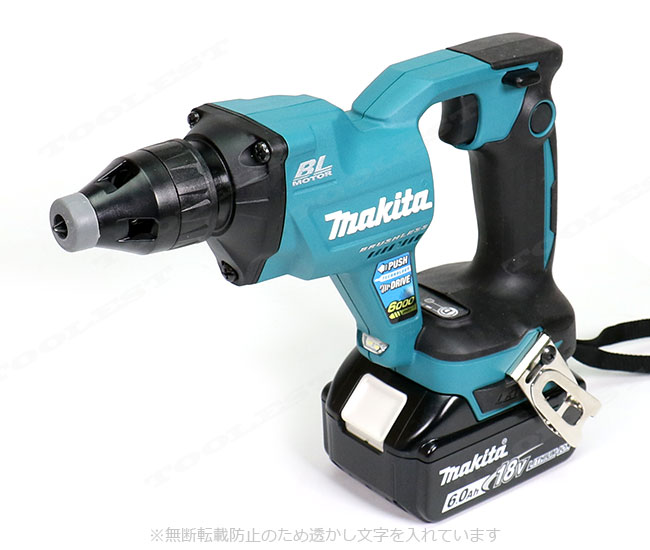 マキタ　18V　充電式スクリュードライバ・青　FS600DRG　6.0Ah Li-ion電池(BL1860B)1個　充電器(DC18RF)　ケース