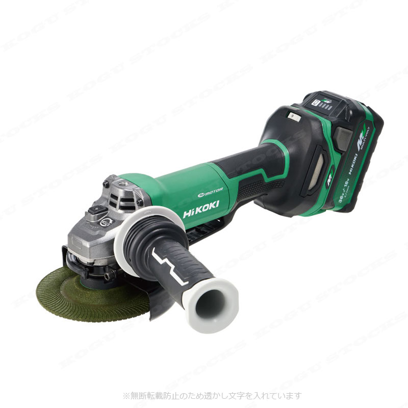 HiKOKI（ハイコーキ）36V　125mmコードレスディスクグラインダ　G3613DD(2XPZ)　マルチボルト充電池(BSL36A18X)2個　充電器(UC18YDL2)　システムケース