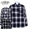 ��CalTop(�����ȥåס�����ȥåס� OMBRE CHECK L/S SHIRTS ����֥�����å� Ĺµ�����
