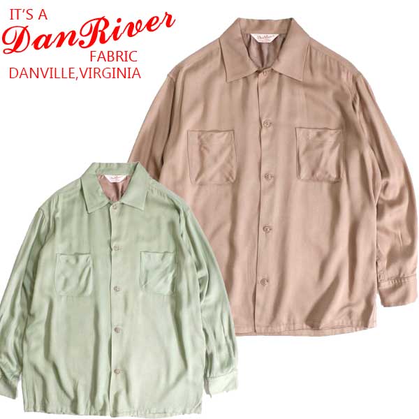 DAN RIVER（ダンリバー）】COLOR BOX CHECK LS SHIRTS レーヨン長袖
