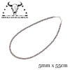 Ericka Nicolas Begayʥå˥饹ӥˡNavajo Pearl Necklace ʥХۥѡͥå쥹 [5mm/55cm] ʥХ² Silver925ʥ󥴥åȥС MatteIngotSilver