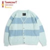 【TOWNCRAFT（タウンクラフト）】 SHAGGY BORDER CARDIGAN ジャガードカーディガン tc22f01500 ボーダー