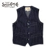 SUGAR CANEʥ奬ˡ WABASH STRIPE WORK VEST 9oz. Хå她ȥ饤 ٥  sc12654