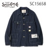 SUGAR CANEʥ奬ˡLot No. SC15658 / 9oz. WABASH STRIPE WORK COAT Хå她ȥ饤  COVERALL С