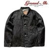 Ground-Alls SILVER STONEʥɥ륺 СȡˡS40's ǥ G-WW2-BK Rigid ꥸå JEANS   BLACK DENIM JACKETS G S40 ֥åǥ˥